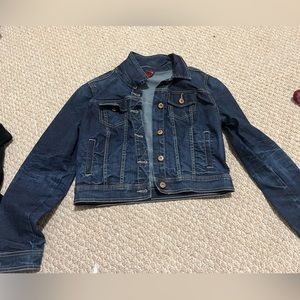 Large dark jean jacket
